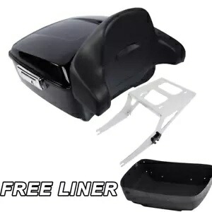 キングパック トランク背もたれパッドマウントラック ハーレーツアーパック ファットボーイ 08-16 09用 King Pack Trunk Backrest Pad Mount Rack Fit For Harley Tour Pak Fatboy 08-16 09 【並行輸入品】