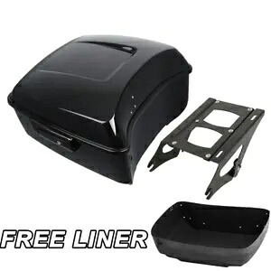 ブラック キング パック トランク マウント ラック ハーレー ツアー パック ツーリング グライド 2014 年以降に適合 Black King Pack Trunk Mount Rack Fit For Harley Tour Pak Touring Glide 2014-Up 【並行輸入品】