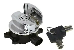 クローム ヘッドライト キー イグニッション スイッチ 12+ ハーレー ソフテイル FXDWG 71517-11 15019用 Chrome Headlight Key Ignition Switch For 12+ Harley Softail FXDWG 71517-11 15019 【並行輸入品】