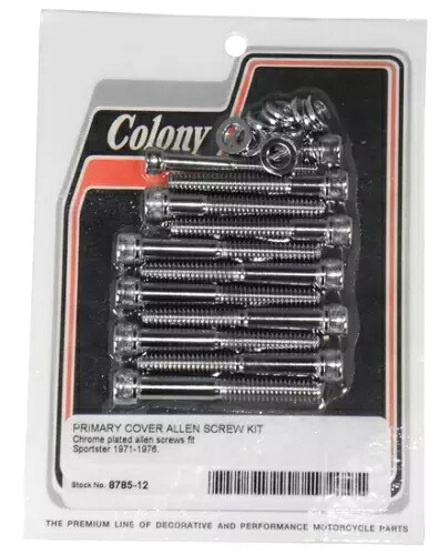 Colony 8785-12 プライマリー カバー ハードウェア キット アレン 71-76 ハーレー スポーツスター 78541 Colony 8785-12 Primary Cover Hardware Kit Allen 71-76 Harley Sportster 78541 【並行輸入品】
