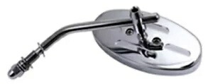 ハーレーチョッパーボバーダイナソフテイルスポーツスター用クロームオーバルミラー47067 Chrome Oval Mirror For Harley Chopper Bobber Dyna Softail Sportster 47067 【並行輸入品】