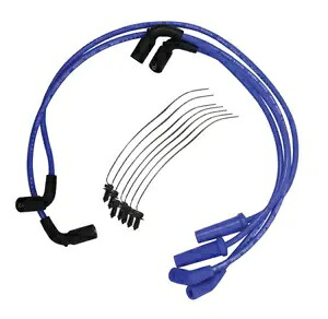 ブルーアクセル スーパーストック スパークプラグワイヤー ワイヤーセット 17+ ハーレーツーリング 18453 Blue Accel Super Stock Spark Plug Wires Wire Set For 17+ Harley Touring 18453 【並行輸入品】