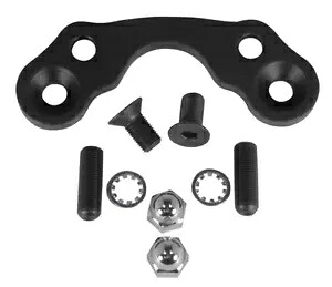 ブラック ハンドルバー ライザー アダプター マウント キット ハーレー アンティーク スプリンガー フロント フォーク 35314 Black Handlebar Riser Adapter Mount Kit Harley Antique Springer Front Fork 35314 【並行輸入品】