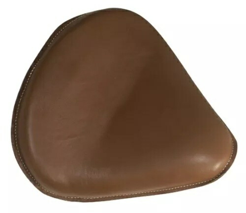 ハーレーチョッパーボバー用ブラウンレザーソロスプリンガーシートサドル27108 Brown Leather Solo Springer Seat Saddle For Harley Chopper Bobber 27108 【並行輸入品】