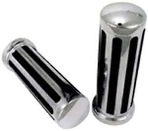 クロームレールハンドルバーグリップ 08+ ハーレーツーリング FLTR フライバイワイヤー 42089 Chrome Rail Handlebar Grips For 08+ Harley Touring FLTR Fly By Wire 42089 【並行輸入品】