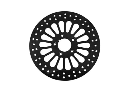 ブラック フロント ブレーキ ローター 08-17 ハーレー ツーリング 41808-08R 41809-08L 58616 Black Front Brake Rotor For 08-17 Harley Touring 41808-08R 41809-08L 58616 【並行輸入品】