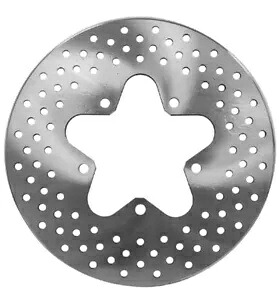 穴あきリアブレーキローター 86-99 ハーレーツーリング FLHT FLHR FLTR 40939-86A 58609 Drilled Rear Brake Rotor For 86-99 Harley Touring FLHT FLHR FLTR 40939-86A 58609 【並行輸入品】