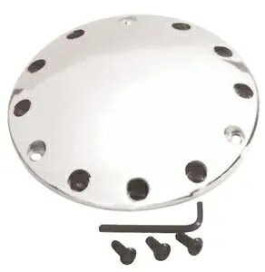 クローム プライマリー クラッチ ダービー カバー 70-98 ハーレー ショベルヘッド エボリューション 78131 用 Chrome Primary Clutch Derby Cover For 70-98 Harley Shovelhead Evolution 78131 【並行輸入品】