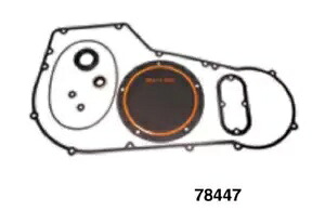 プライマリーダービークラッチカバーガスケットシールキット 99-06 ハーレーソフテイル FLST 78447 Primary Derby Clutch Cover Gasket Seal Kit For 99-06 Harley Softail FLST 78447 【並行輸入品】