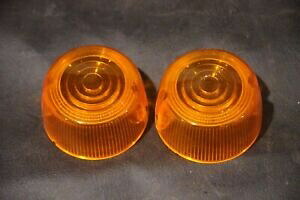 ドーム 2 3/4 インチ アンバー オレンジ ターン シグナル レンズ セット レンズ ハーレー用 Dome 2 3/4\