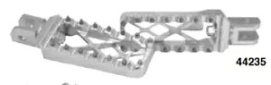 シルバー MX メスマウントフットペグ ハーレーチョッパーダイナソフテイル用 FXD 44235 Silver MX Female Mount Footpegs For Harley Chopper Dyna Softail FXD 44235 【並行輸入品】