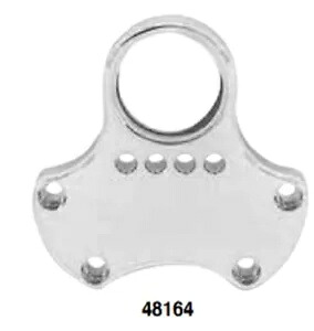 クローム ハンドルバー クランプ ゲージ ブラケット - ハーレー スポーツスター ダイナ FXD FLSTF 48164 Chrome Handlebar Clamp Gauge Bracket - Harley Sportster Dyna FXD FLSTF 48164 【並行輸入品】