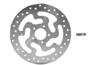 リアブレーキローター 08-23 ハーレーツーリングストリートグライド FLT FLHR 41810-08B 58670 Rear Brake Rotor For 08-23 Harley Touring Street Glide FLT FLHR 41810-08B 58670 【並行輸入品】