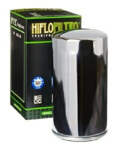 HiFloFiltro クローム オイルフィルター 91-98 ハーレー ダイナ 63813-90 87194 HiFloFiltro Chrome Oil Filter For 91-98 Harley Dyna 63813-90 87194 【並行輸入品】