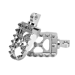 ハーレー用陽極酸化シルバー MX モトクロスフットペグオスマウント 44231 Anodized Silver MX Motocross Footpegs Male Mount For Harley 44231 【並行輸入品】