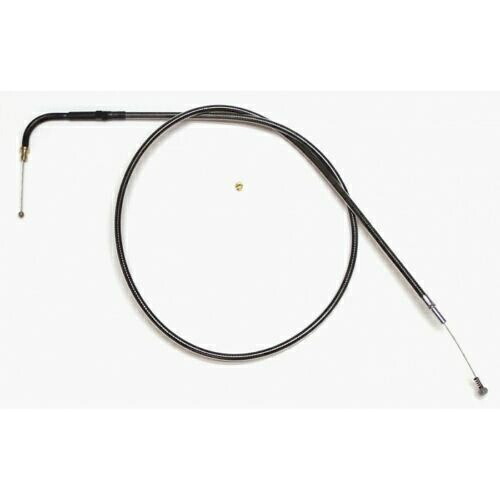 Motion Pro 41.6インチ ブラック ビニール アイドル ケーブル ハーレー ツーリング FLHT 56538-02 47716用 Motion Pro 41.6\