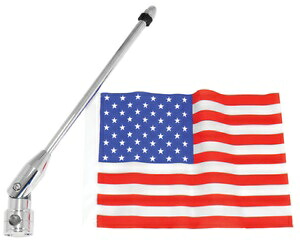 アメリカ国旗 11 インチポール 1/2 インチマウントハーレーツーリングロードキングソフテイル 08552 American Flag 11\