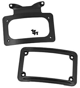 ブラックカーブナンバープレートブラケット 10-21 ハーレーツーリング FLHT 67900058 13125 Black Curved License Plate Bracket For 10-21 Harley Touring FLHT 67900058 13125 【並行輸入品】