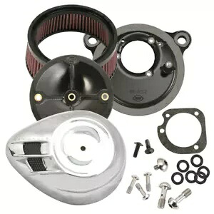 クローム エアストリーム エアフィルター クリーナー 99-06 ハーレー CV キャブレター用 84084 Chrome Airstream Air Filter Cleaner For 99-06 Harley CV Carburetor 84084 【並行輸入品】