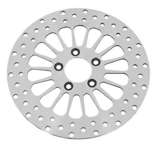 ポリッシュスポークリアブレーキローター 81-07 ハーレー 41789-92 41797-00 58611用 Polished Spoked Rear Brake Rotor For 81-07 Harley 41789-92 41797-00 58611 【並行輸入品】