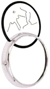 クロームヘッドライトトリムリングキットハーレーFXRT FLHS FL FLHT 67712-60A 11775用 Chrome Headlight Trim Ring Kit For Harley FXRT FLHS FL FLHT 67712-60A 11775 【並行輸入品】