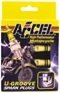 アクセル U 溝スパークプラグ 99-17 ハーレーツインカムスポーツスター 2418 6R12 18010用 Accel U Groove Spark Plugs For 99-17 Harley Twin Cam Sportster 2418 6R12 18010 【並行輸入品】