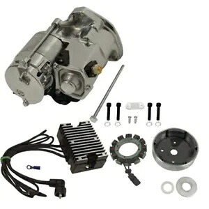 クローム スターター オルタネーター ステーター 整流器キット 89-99 ハーレー エボリューション 14213 Chrome Starter Alternator Stator Rectifier Kit 89-99 Harley Evolution 14213 【並行輸入品】