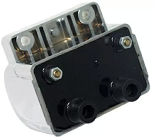クローム点火コイルパック ハーレースポーツスターダイナ FXR FLT 31614-83A 16021用 Chrome Ignition Coil Pack For Harley Sportster Dyna FXR FLT 31614-83A 16021 【並行輸入品】
