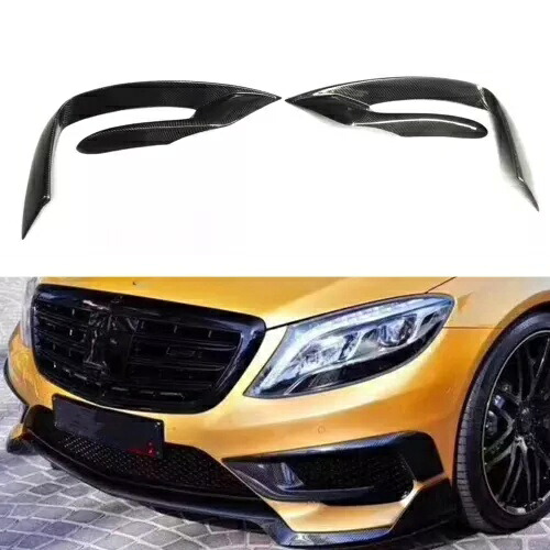 リアルカーボンファイバーフロントサイドエアベントトリムメルセデスベンツ S クラス W222 14-16 Real Carbon Fiber Front Side Air Vent Trim For Mercedes Benz S Class W222 14-16 【並行輸入品】