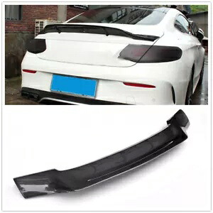 R スタイル カーボンファイバー リア トランク スポイラー 15+ メルセデス W205/AMG C63 クーペ A 用 R Style Carbon Fiber Rear Trunk Spoiler for 15+ Mercedes W205/AMG C63 Coupe A 【並行輸入品】