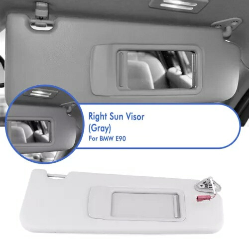 サンバイザー シェード サンバイザー BMW E81 X1 E90 E91 51167252008 フロント右グレー Sun Visor Shade Sunvisor For BMW E81 X1 E90 E91 51167252008 Front Right Gray 【並行輸入品】