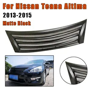 1x 車のフロントバンパーグリルメッシュ日産ティアナアルティマ 2013-2015 2014 マット BLK 1x Car Front Bumper Grille Mesh For Nissan Teana Altima 2013-2015 2014 Matte BLK 【並行輸入品】