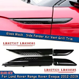 4x エアサイドフェンダーベントエアグリルトリムモールディングレンジローバーイヴォーク 2012+ AA 4x Air Side Fender Vents Air Grille Trim Molding For Range Rover Evoque 2012+ AA 【並行輸入品】