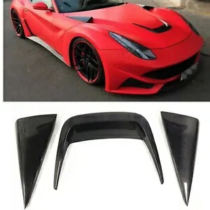 フロントエアフードベントエンジンカバーフェラーリ F12 ベルリネッタ 2012-15 カーボンファイバー Front Air Hood Vent Engine Cover For Ferrari F12 Berlinetta 2012-15 Carbon Fiber 【並行輸入品】