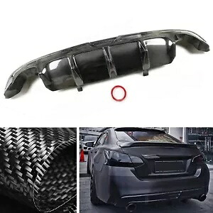 カーボンファイバーリア下部ディフューザーバンパー日産ティアナアルティマ 2016-2019 ブラック Carbon Fiber Rear Lower Diffuser Bumper For Nissan Teana Altima 2016-2019 Black 【並行輸入品】