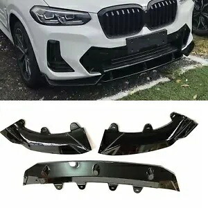 BMW X3 2021-2020 IX3 2022 光沢のある黒のフロントバンパースポイラースプリッターリップキット For BMW X3 2021-2020 IX3 2022 Glossy Black Front Bumper Spoiler Splitter Lip Kit 【並行輸入品】 51,480円