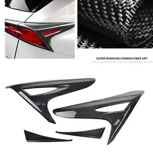 カーボンファイバーリアライトランプまぶたカバートリムレクサス NX200 15-20 NX300 15-18 Carbon Fiber Rear Light Lamp Eyelid Cover Trim For Lexus NX200 15-20 NX300 15-18 【並行輸入品】