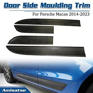 4 個ポルシェ Macan14-23 カーボンファイバードアサイドモールディングトリムプレートカバー A 4 PCS For Porsche Macan14-23 Carbon Fiber Door Side Moulding Trim Plate Cover A 【並行輸入品】