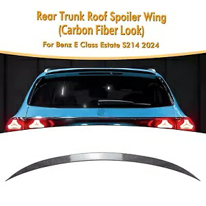 カーボンファイバールックリアトランクスポイラーリップベンツ E クラスエステート S214 ツーリング 24 Carbon Fiber Look Rear Trunk Spoiler Lip For Benz E Class Estate S214 Touring 24 【並行輸入品】