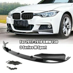 車のフロントバンパースポイラーリップ 2012-2018 BMW F30 3 シリーズ M スポーツカーボンファイバー Car Front Bumper Spoiler Lip For 2012-2018 BMW F30 3 Series M Sport Carbon Fiber 【並行輸入品】
