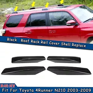 4x ルーフラックレールエンドカバーシェル交換用トヨタ 4 ランナー N210 2003-2009 4x Roof Rack Rail End Cover Shell Replacement For Toyota 4Runner N210 2003-2009 【並行輸入品】
