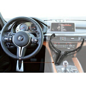 BMW M シリーズ M2 M3 M4 M5 M6 X5M X6M カーボンファイバーステアリングホイールカバートリム A For BMW M Series M2 M3 M4 M5 M6 X5M X6M Carbon Fiber Steering Wheel Cover Trim A 【並行輸入品】