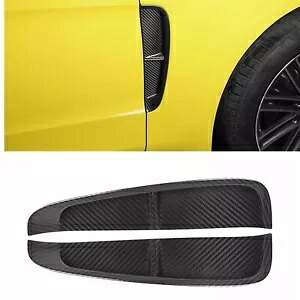 1 ペア車のサイドフードエアベント吸気トリムポルシェパナメーラ 17-23 カーボンファイバー 1Pair Car Side Hood Air Vent Intake Trim For Porsche Panamera 17-23 Carbon Fiber 【並行輸入品】