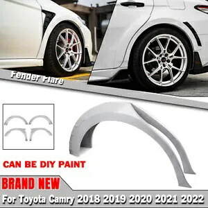 未塗装ホイールフェンダーフレアカバートヨタカムリ SE XSE 2018-24 スポーツ YOFER Unpainted Wheel Fender Flares Cover For Toyota Camry SE XSE 2018-24 Sport YOFER 【並行輸入品】