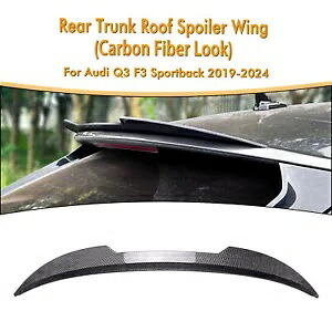 1pc カーボンルックリアトランクスポイラーリップアウディ Q3 F3 スポーツバック 2019-2024 2020 1pc Carbon Look Rear Trunk Spoiler Lip For Audi Q3 F3 Sportback 2019-2024 2020 【並行輸入品】