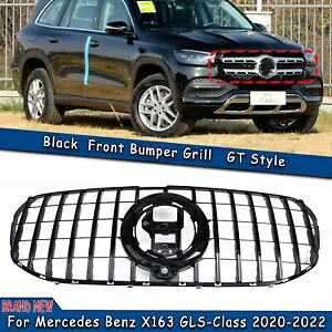 メルセデスベンツ X167 GLS クラス 2020-2024 GLS450 GT フロントバンパーグリルブラック For Mercedes Benz X167 GLS-Class 2020-2024 GLS450 GT Front Bumper Grille Black 【並行輸入品】