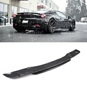 1x リアトランクスポイラーウイングリップカーボンファイバーフェラーリ 458 2010 2011-2015 新しい 1x Rear Trunk Spoiler Wing Lip Carbon Fiber For Ferrari 458 2010 2011-2015 NEW 【並行輸入品】