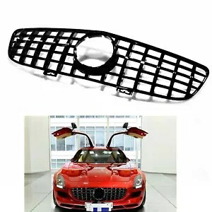 ブラックフロントバンパーグリルメルセデスベンツ C197 SLS クラス AMG 2010-2015 2011 Black Front Bumper Grille For Mercedes Benz C197 SLS Class AMG 2010-2015 2011 【並行輸入品】