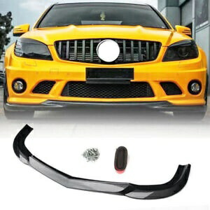 1pc ブラック車フロントバンパースポイラースプリッターメルセデスベンツ C クラス 2008 09-11 1pc Black Car Front Bumper Spoiler Splitter For Mercedes Benz C-Class 2008 09-11 【並行輸入品】