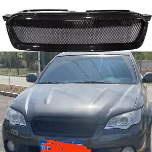 フロントバンパーグリルメッシュアッパーグリルスバルアウトバック 2007-2009 カーボンファイバー Front Bumper Grille Mesh Upper Grill For Subaru Outback 2007-2009 Carbon Fiber 【並行輸入品】